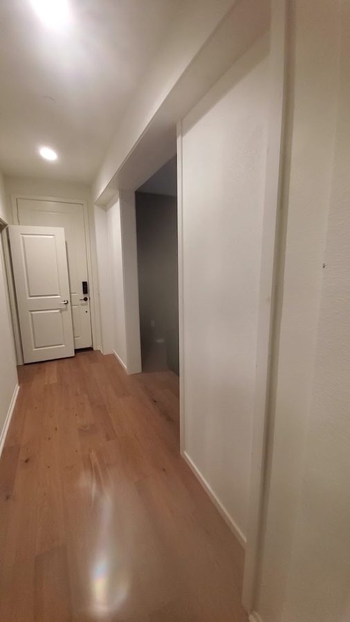 Cheryl S. review photo – entryway framing and drywall project